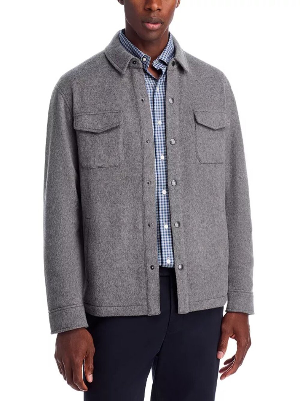 PETER MILLAR Crown Flex 100% Merino Wool Button Front Shirt Jacket MEDIUM - NWT